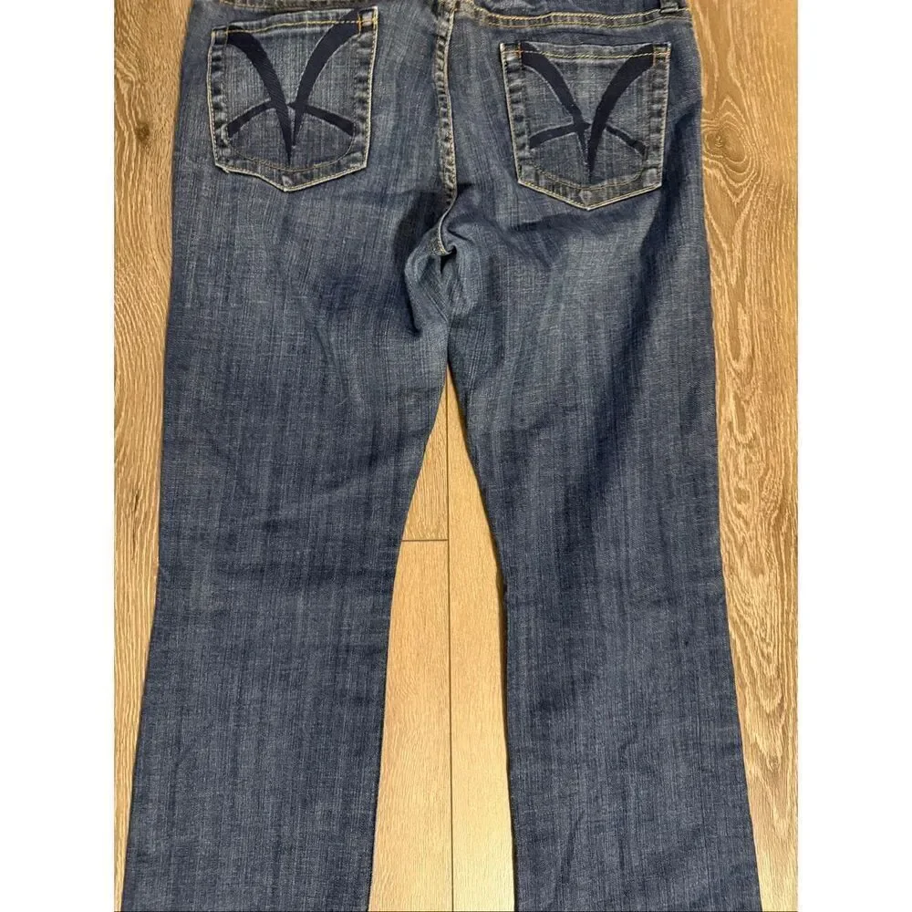 Kut From The Kloth Womens Size 12 Bootcut Jeans Dark Wash Denim Y2K Western Boho